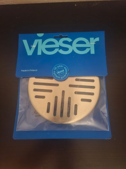 Pyöreä lattiakaivon ritilä kansi RST Vieser Ø 150 mm