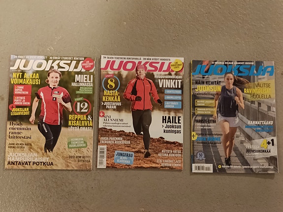 Juoksija-lehti 3 kpl juoksu ja lenkkeily