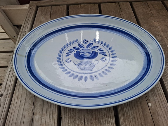 Arabia Blue Rose tarjoiluvati