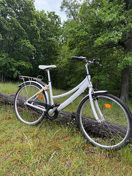 valkoinen Insera 26” pyörä/ bike