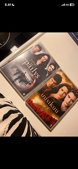 Twilight Uusikuu ja Epäilys DVD-elokuvat