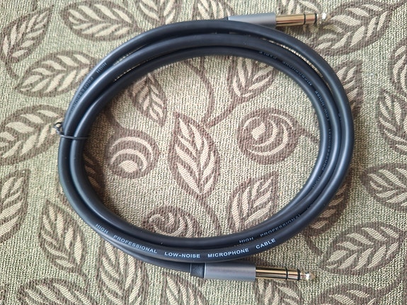 Instrumentti balansoitu kaapeli 6,3 mm 1/4 TRS-TRS 1,5 m