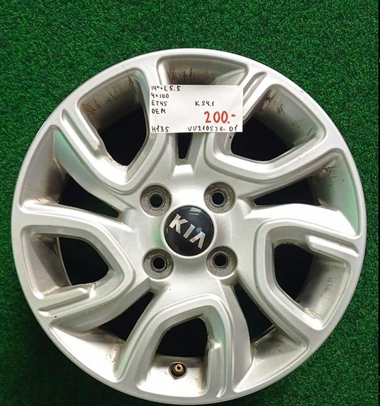 KIA OEM vanteet 14″ 4×100 ET45 KR54,1 L5,5″