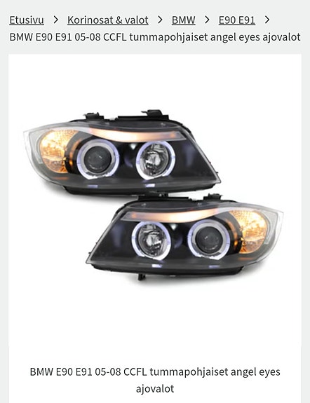 Bmw e90/91 ccfl angel eyes