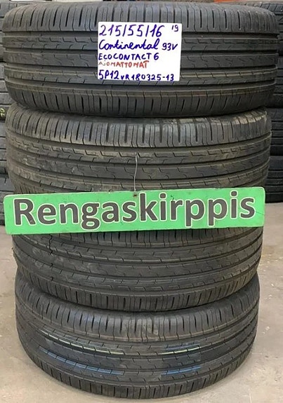 215/55R16 Continental EcoContact 6 93V kesärenkaat