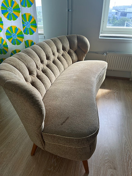 Vintage simpukka sohva 50-luku