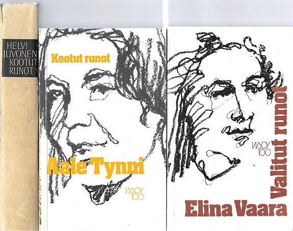 Helvi Juvonen: Kootut runo. Elina Vaara: Valitut runo. Aale Tynni: Kootut runot.