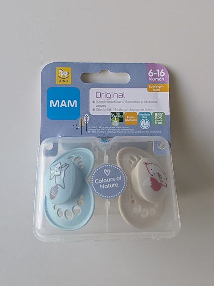 MAM Original 6-16kk luonnonkumi 2kpl tutti