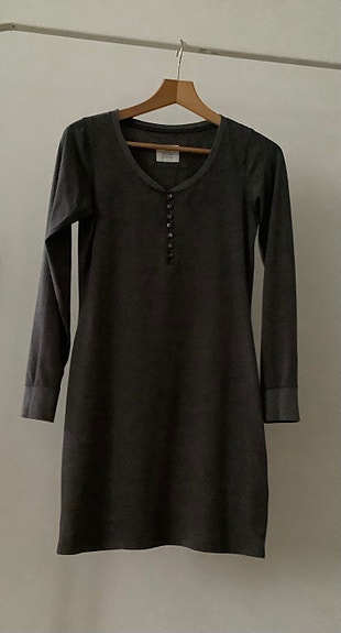 H&M harmaa trikoomekko koko S