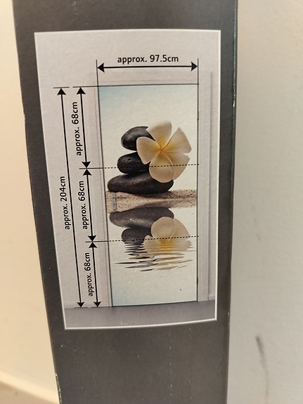 DC fix -tyylinen seinätarra kivet ja kukka 97,5 x 68 cm