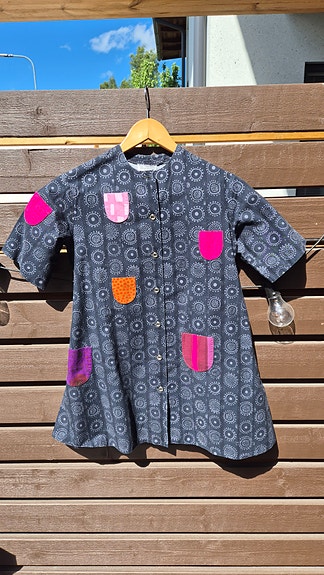 Marimekko Iloinen / Kihlatasku mekko koko 130 cm