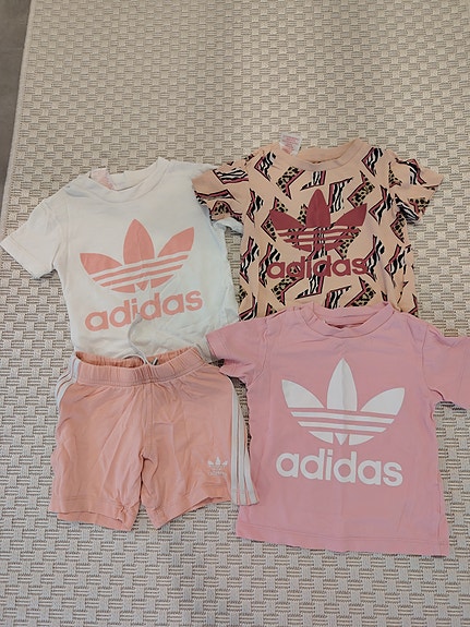Adidas t-paidat ja shortsit tytöille koko 86