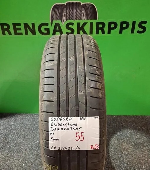 205/60R16 Bridgestone Turanza T005 96W kesärengas