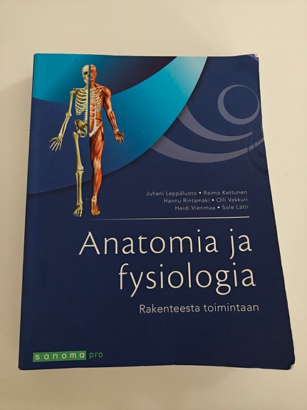 Anatomia ja fysiologia kirja