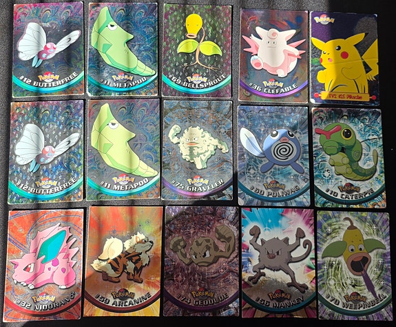 Pokemon topps holo kortteja