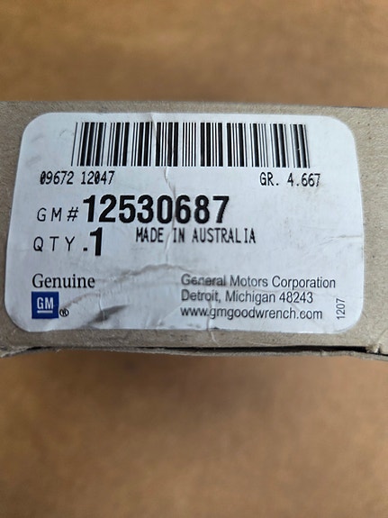 Chevrolet jarrusatulan korjaussarja GM 12530687