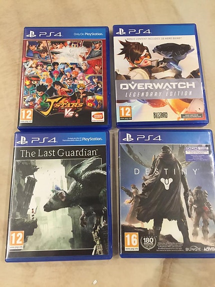 Playstation 4 pelit 4 kpl