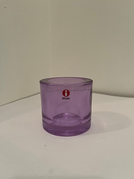 Iittala Kivi tuikku vaalea lila