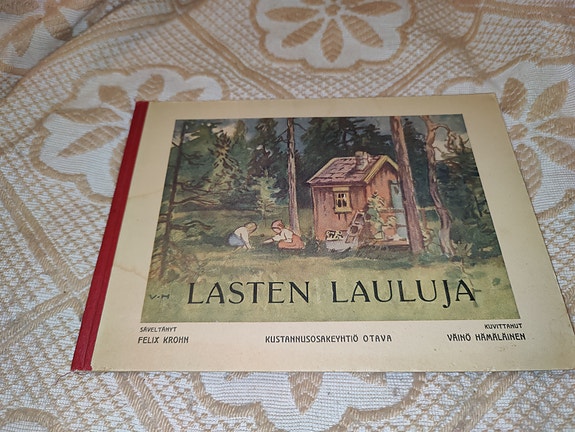 Harvinainen Felix Krohn Lasten lauluja (1922)