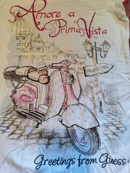 GUESS 150 cm Vespa t-paita kuin uusi
