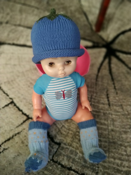 Mustikka pipo vauvan ja sukat