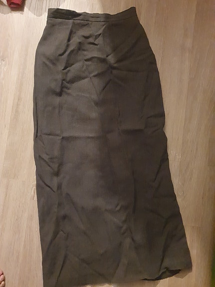 Vihreä nilkkapituinen hame kapea maxi