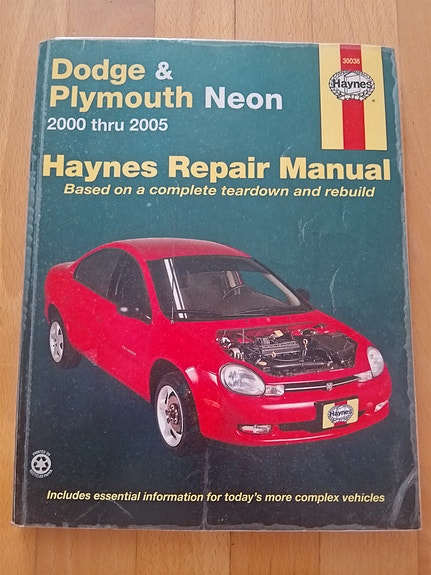 (Chrysler) Dodge & Plymouth Neon 2000-2005 Haynes Repair Manual