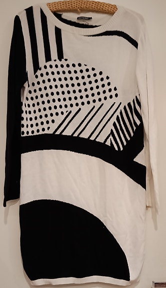 Marimekko mustavalkoinen tunika/mekko