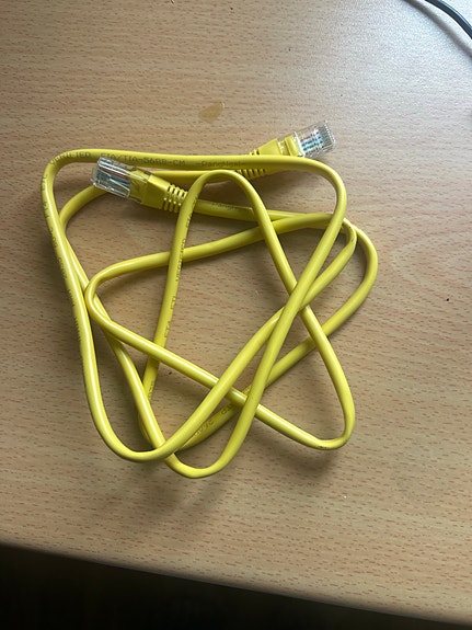 Denver keltainen verkkokaapeli RJ45