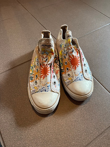 Ed Hardy tennarit koko 38 kuviollinen kangas