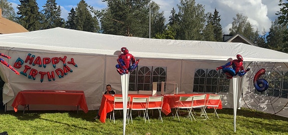 VUOKRATAAN JUHLATELTTOJA - 2kpl 3x6m