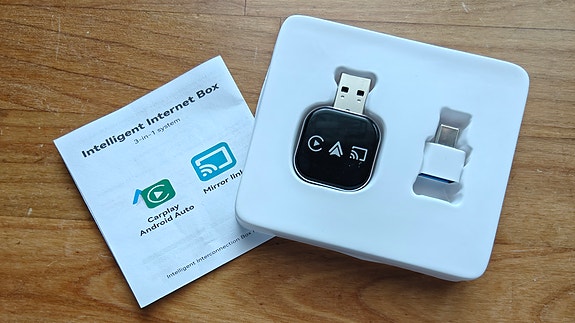 3 in 1 langaton adapteri Android Auto, Carplay, Mirror Link