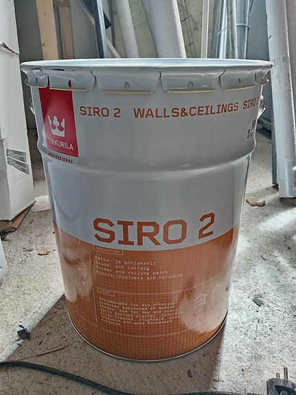 Avaamaton siro 2 valkoinen katto- ja pohjamaali