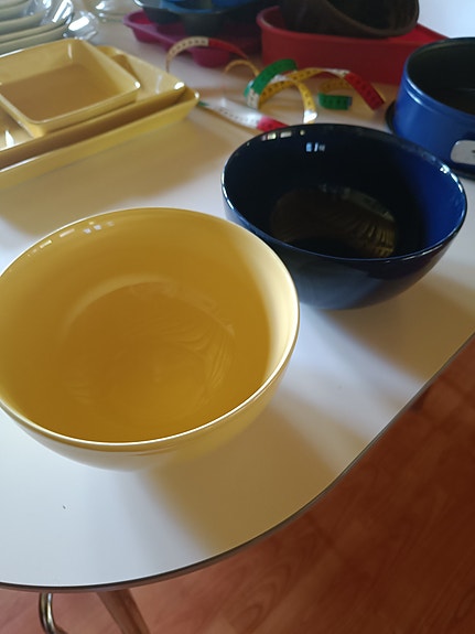 Arabia Teema kulhot keltainen ja sininen