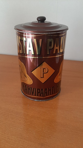Gustav Paulig 100v kahvipurkki