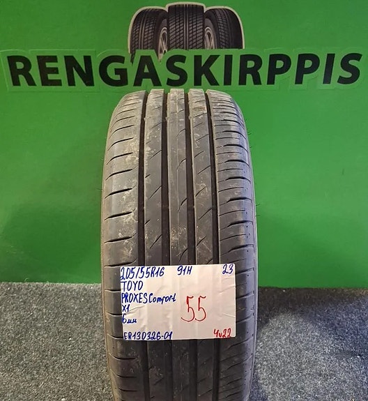 205/55R16 Toyo Proxes Comfort 91H kesärengas