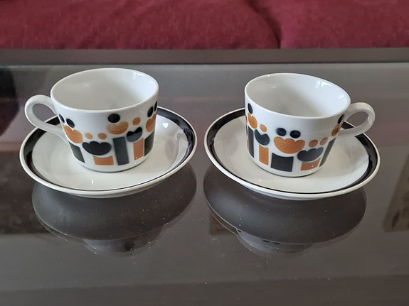 Arabia AA-kahvikuppi+tassi Laila x2