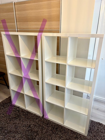 Ikea Kallax 2x4 korkeakiilto 1kpl