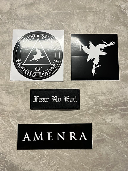 Fear No Evil (Amenra) kangasmerkki + 3 tarraa