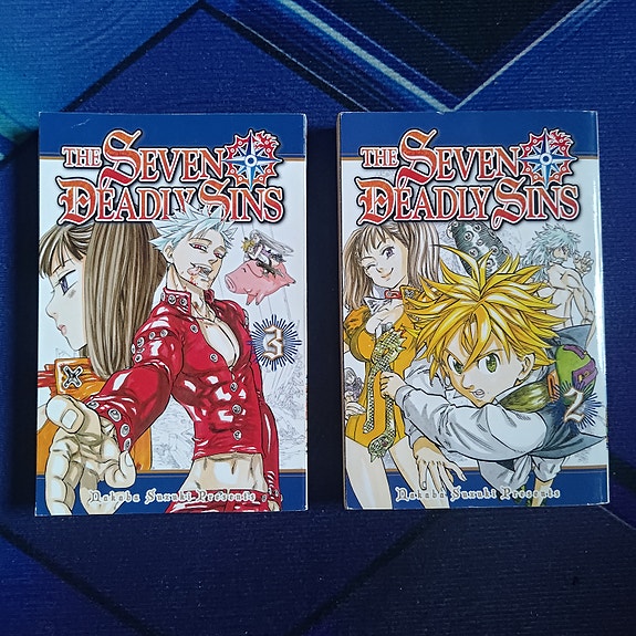 The Seven Deadly Sins manga vol. 1 & 3 (englanninkieliset)
