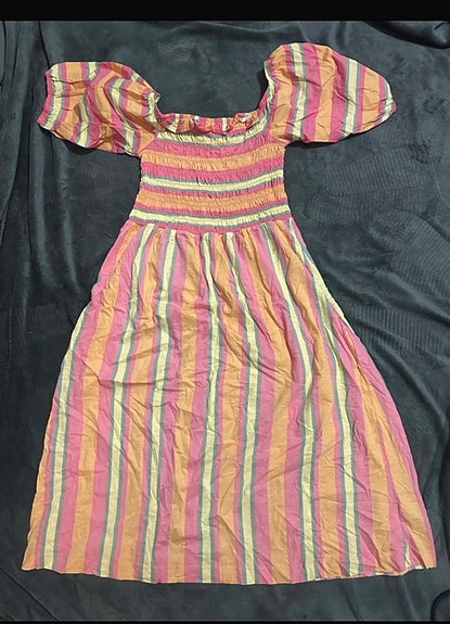 Next Petite raidallinen kesämekko, koko 40 (UK 12)
