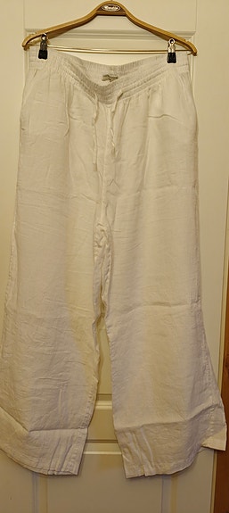 Valkoiset pellavahousut 46