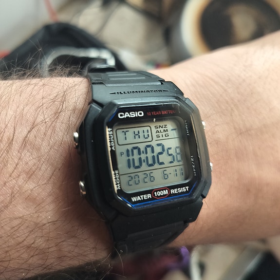 Casio w800h rannekello