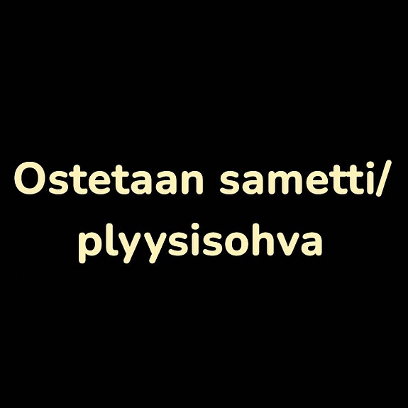 Sametti/plyysisohva