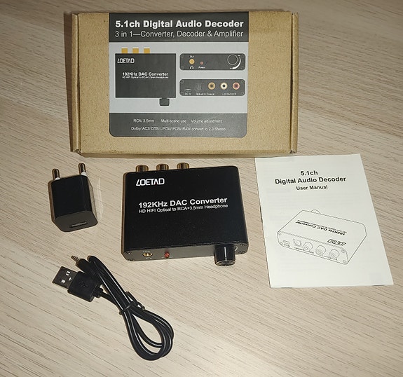 DAC SPDIF Toslink tai koaksiaali