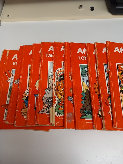 Anu ja Antti sarjakuva kirjat,12kpl
