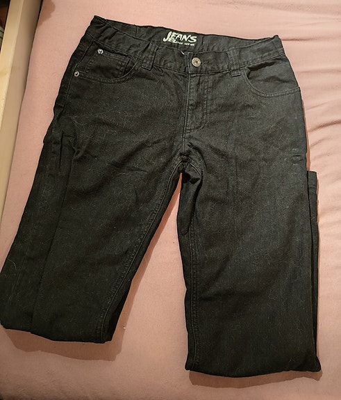 Lasten BNC Basic wear Jeans mustat farkut koko 152