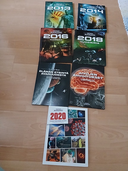 7 kpl Tieteen Kuvalehti kovakantisia - kirjoja (toim.kulut hinnassa)