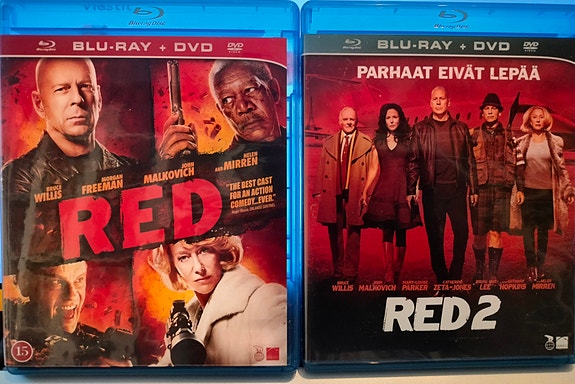 Red 1&2 Bluray + Dvd