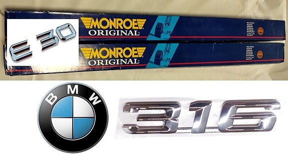 BMW 316 318 316i 318i 320i 325i E30 uudet Monroe takaiskarit 2 kpl nouto/lähetys